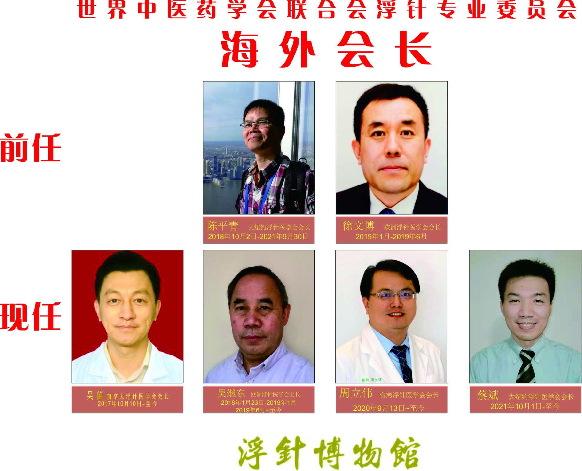 世界中联浮针专委会海外会长